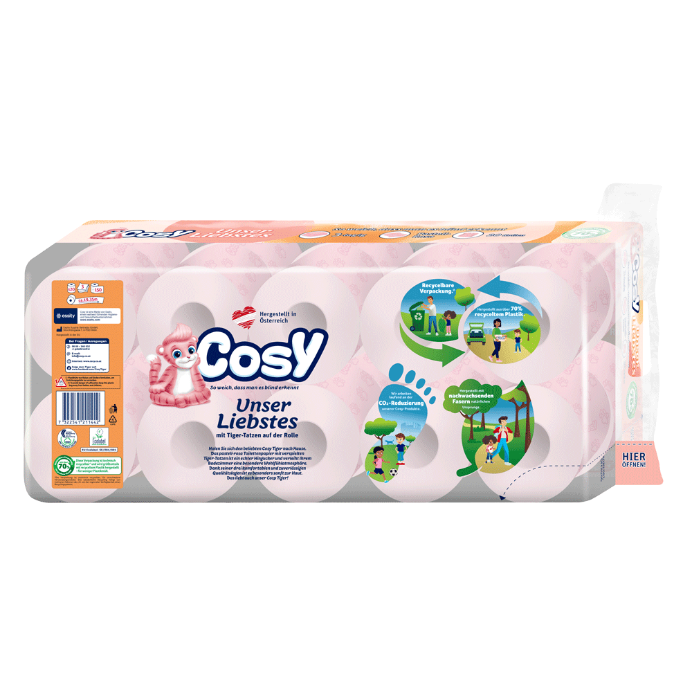 Bild: Cosy Toilettenpapier mit Tiger-Tatzen