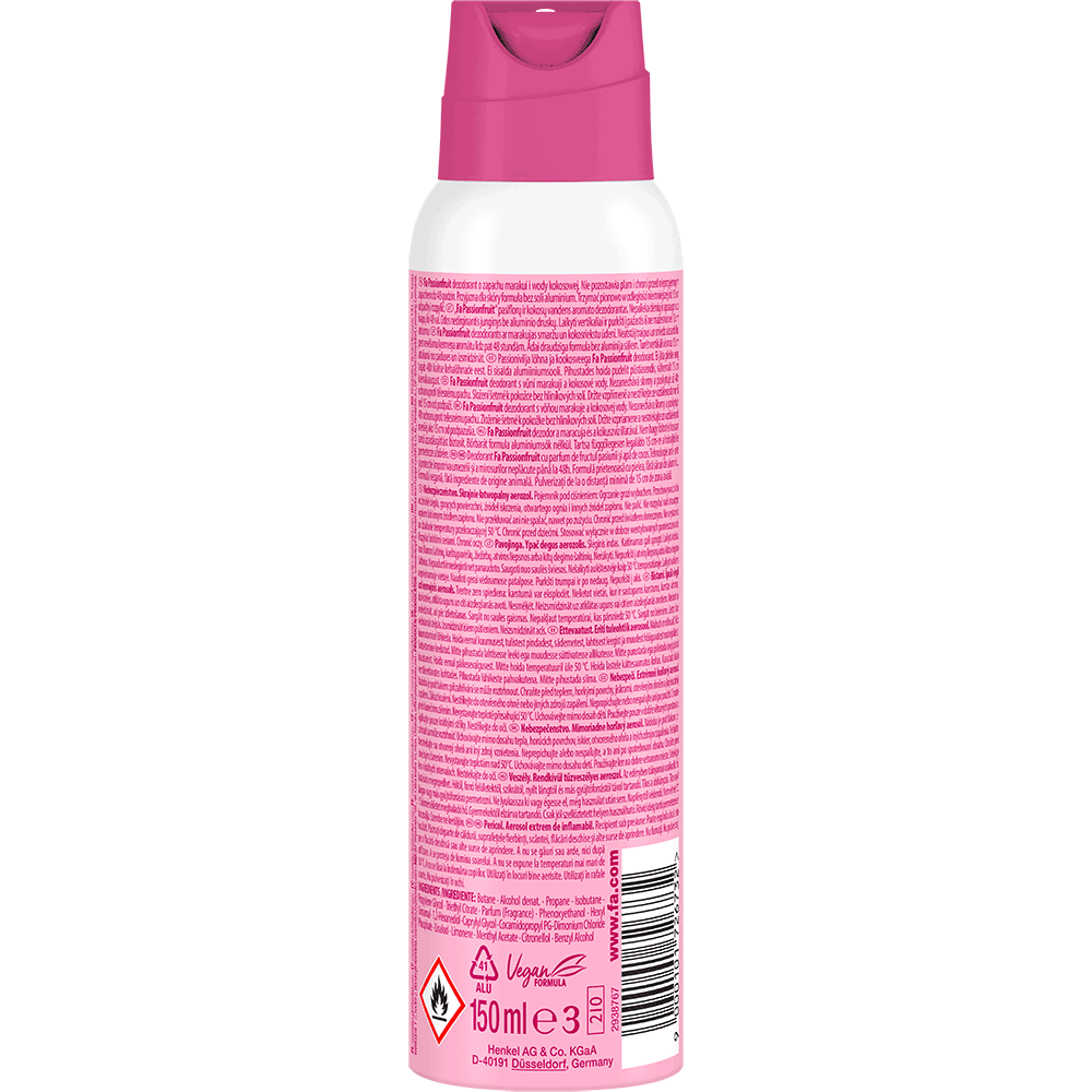 Bild: Fa Deo Spray Feel Refreshed Passionfruit