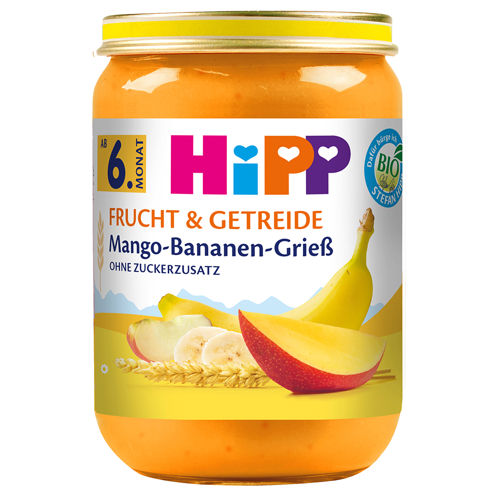 Bild: HiPP Mango Bananen Grieß