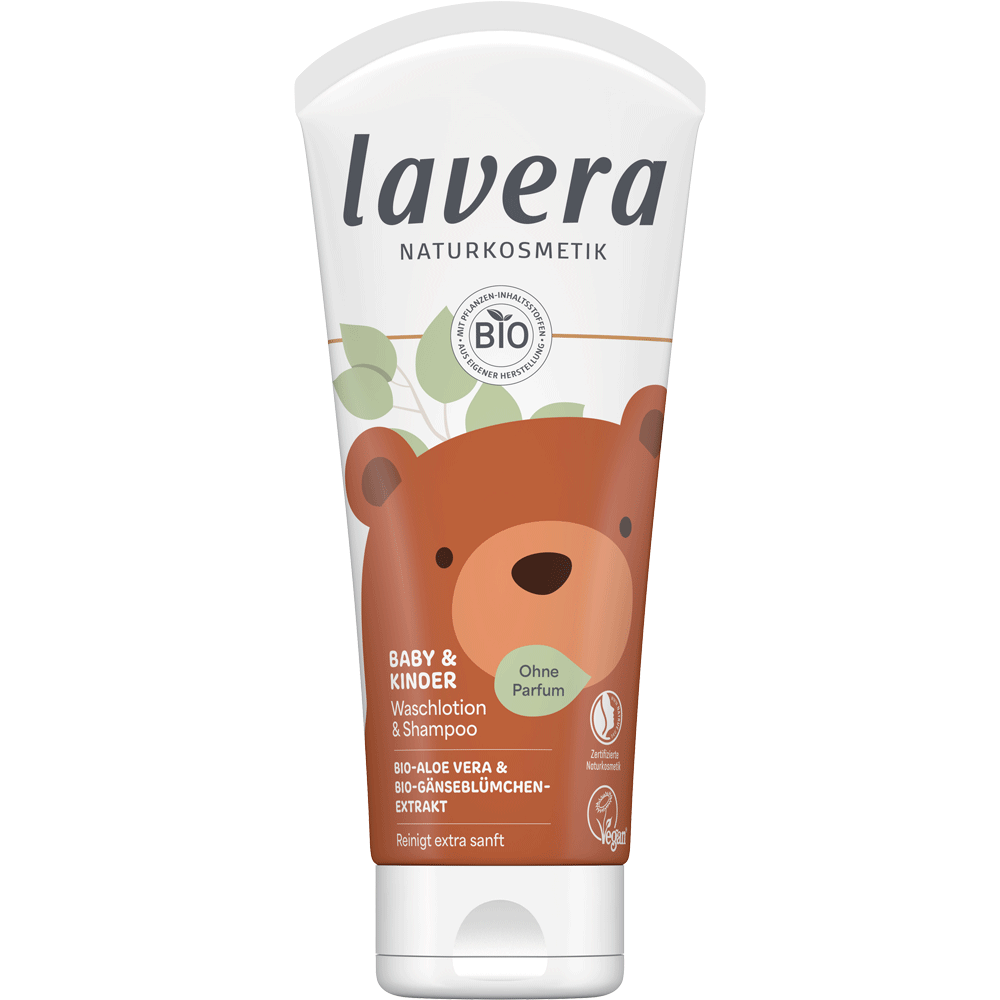 Bild: lavera Baby und Kinder Waschlotion und Shampoo