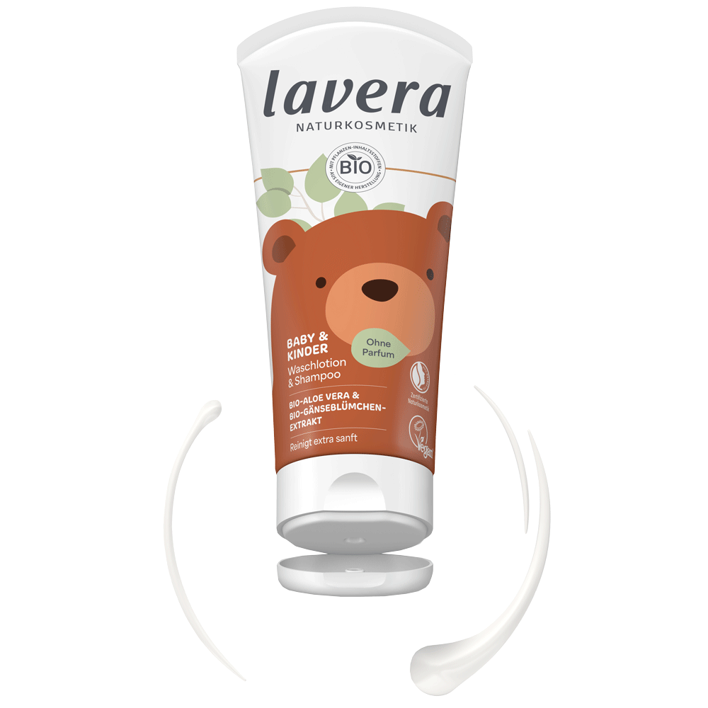 Bild: lavera Baby und Kinder Waschlotion und Shampoo