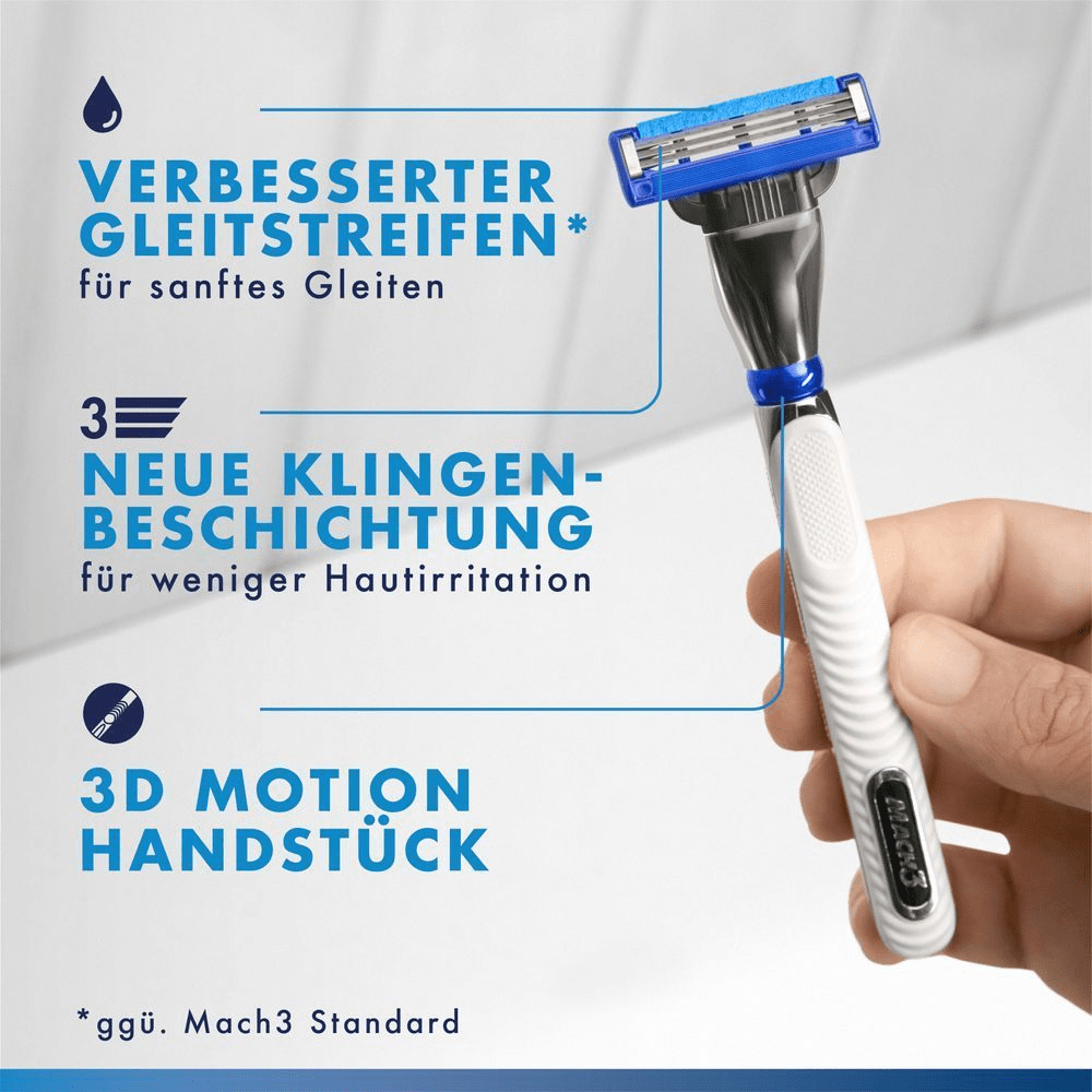 Bild: Gillette Mach3 Standard Rasierer Ersatzklingen für Männer 
