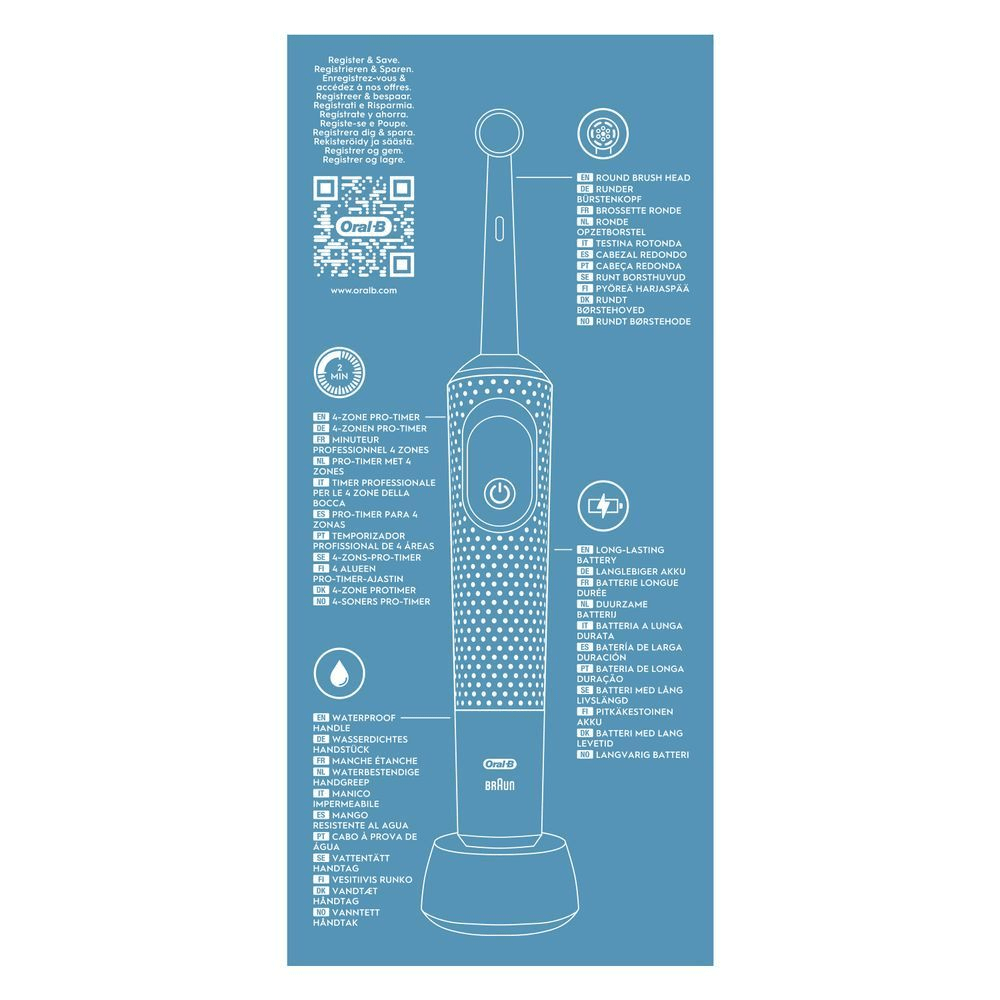 Bild: Oral-B Pro Vitality Elektrische Zahnbürste, Blue 