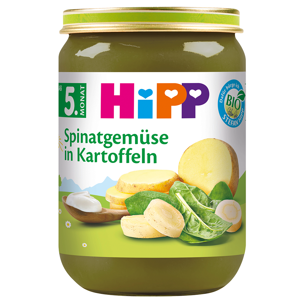 Bild: HiPP Spinatgemüse mit Kartoffeln 