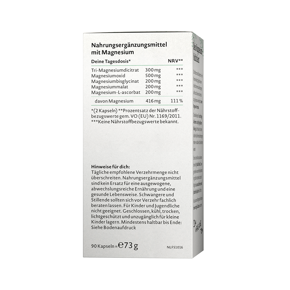 Bild: NATURE LOVE Magnesium Komplex 