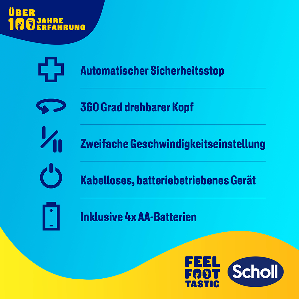 Bild: Scholl Expertcare 2in1 Elektrischer Hornhautentferner Entfernen und Polieren 