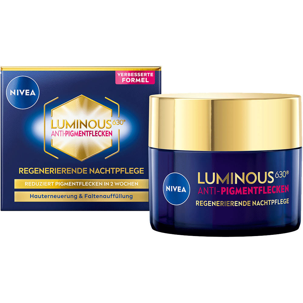 Bild: NIVEA Regenerierende Nachtpflege Luminous 630 Anti Pigmentflecken 