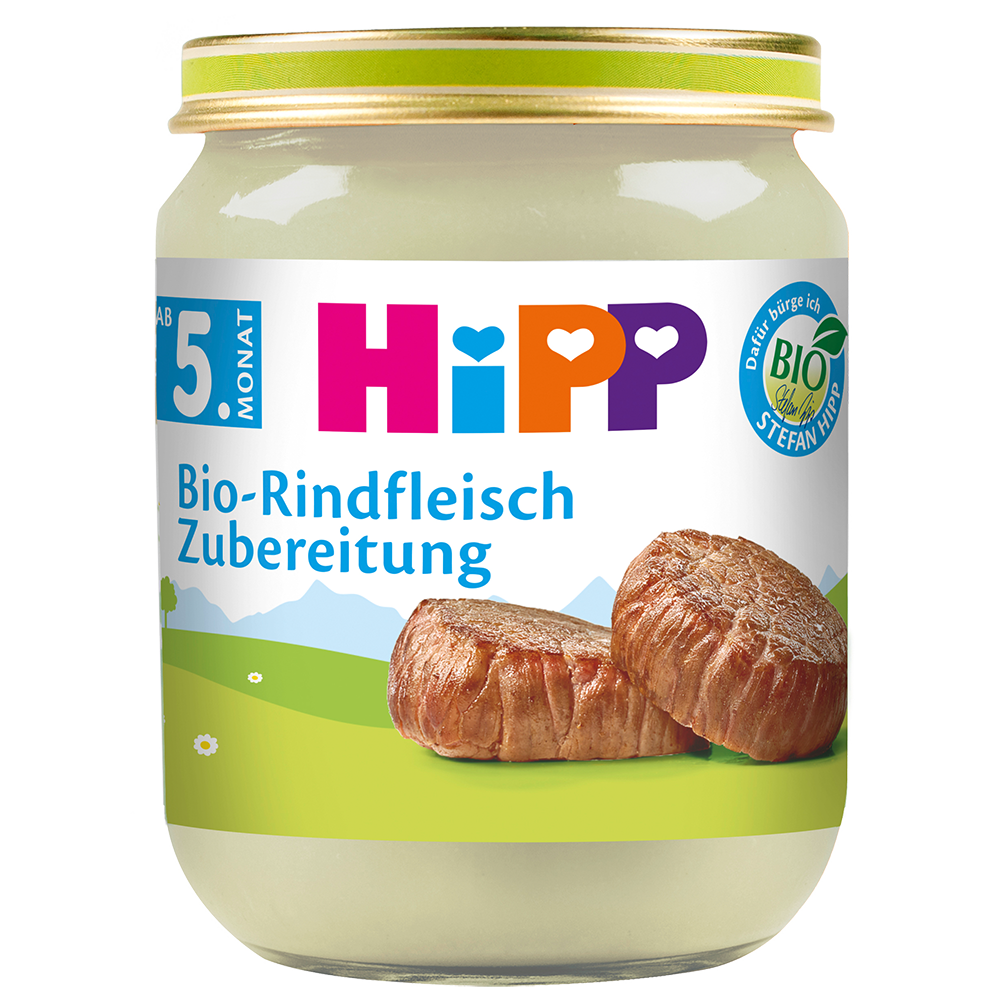 Bild: HiPP Bio Rindfleisch Zubereitung 