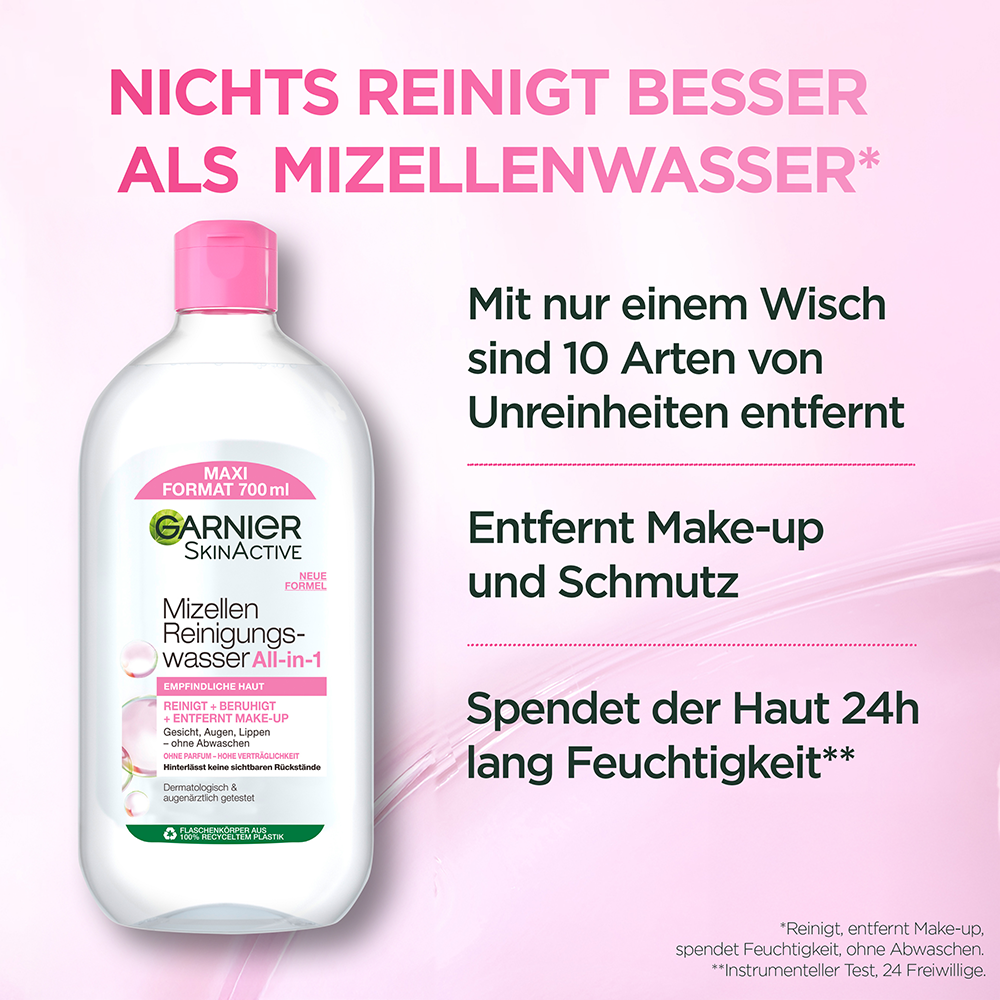 Bild: GARNIER SKIN ACTIVE SkinActive Mizellen Reinigungswasser 
