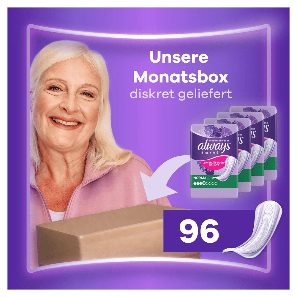 Bild: always Discreet Inkontinenzeinlagen Normal 