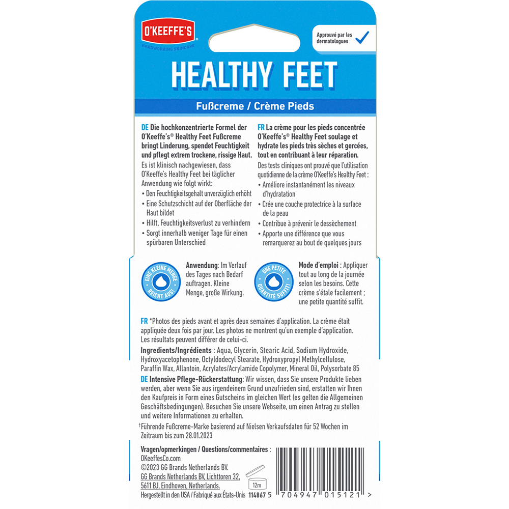 Bild: O'Keeffe's Healthy Feet Fußcreme