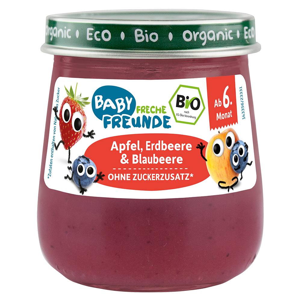 Bild: Freche Freunde Apfel, Erdbeere, Blaubeere 