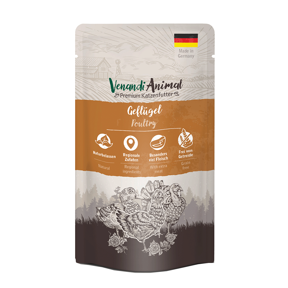 Bild: Venandi Animal Nassfutter Geflügel 