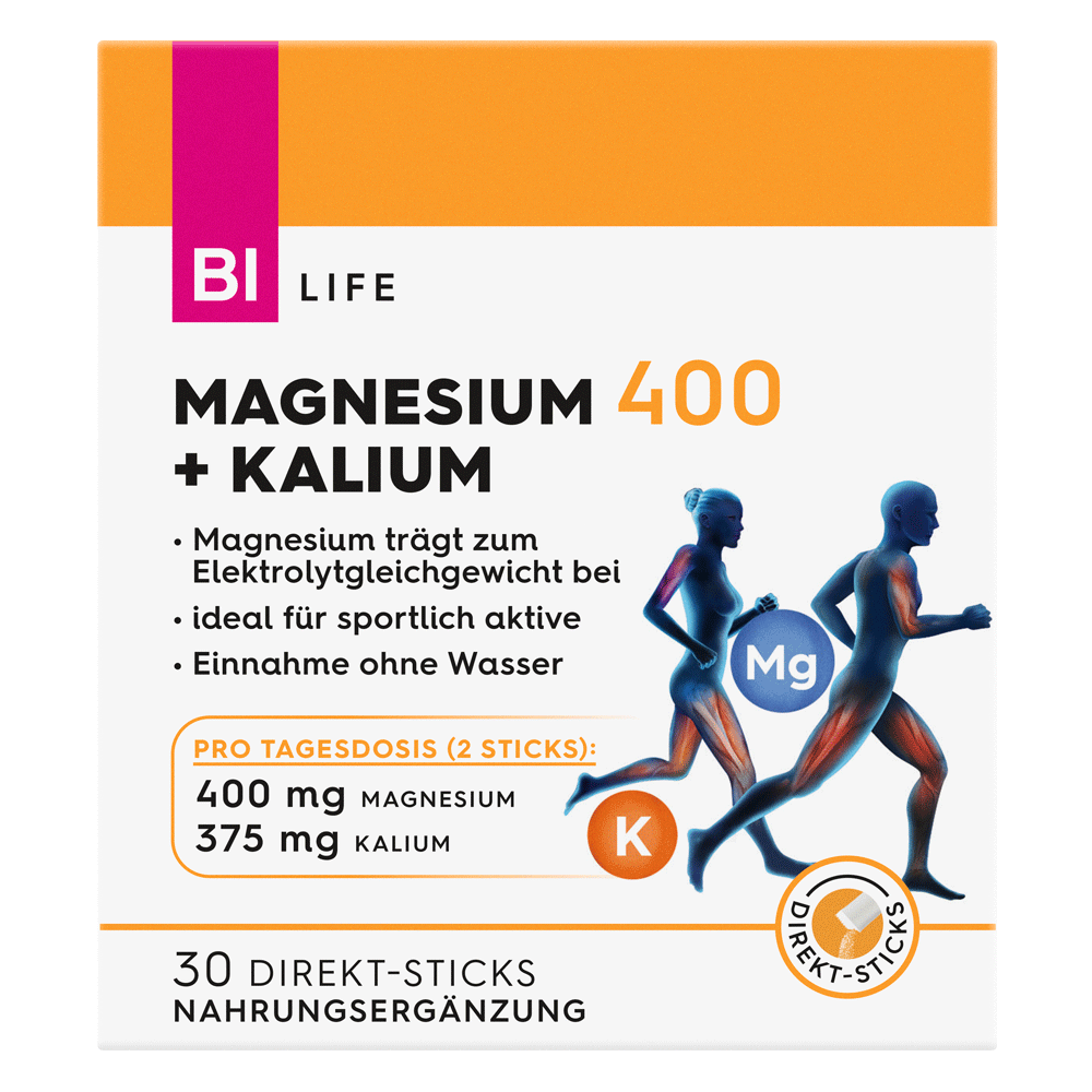 Bild: BI LIFE Magnesium 400 + Kalium 