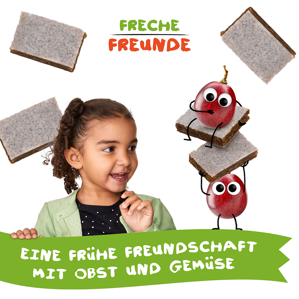 Bild: Freche Freunde Getreideriegel Banane, Rote Traube & Aronia