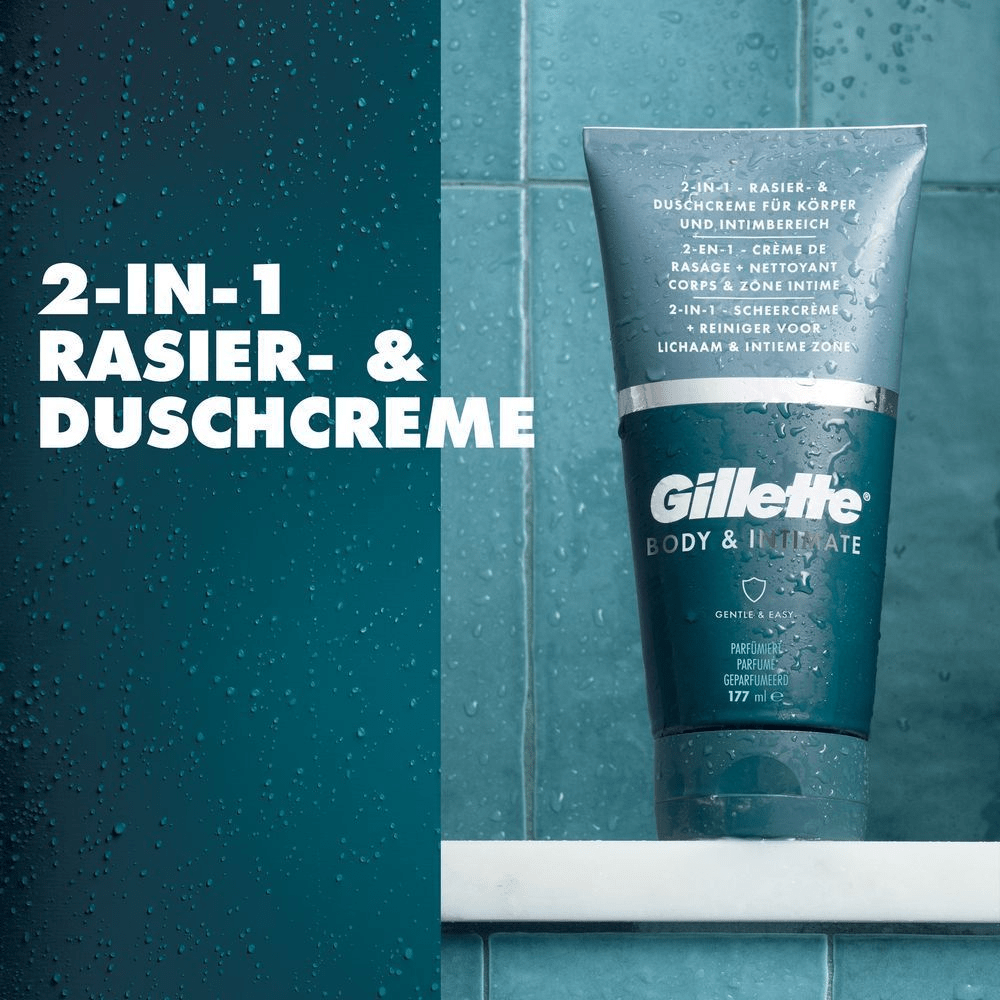 Bild: Gillette Body &amp; Intimate 2-in-1 Rasier- und Duschcreme 