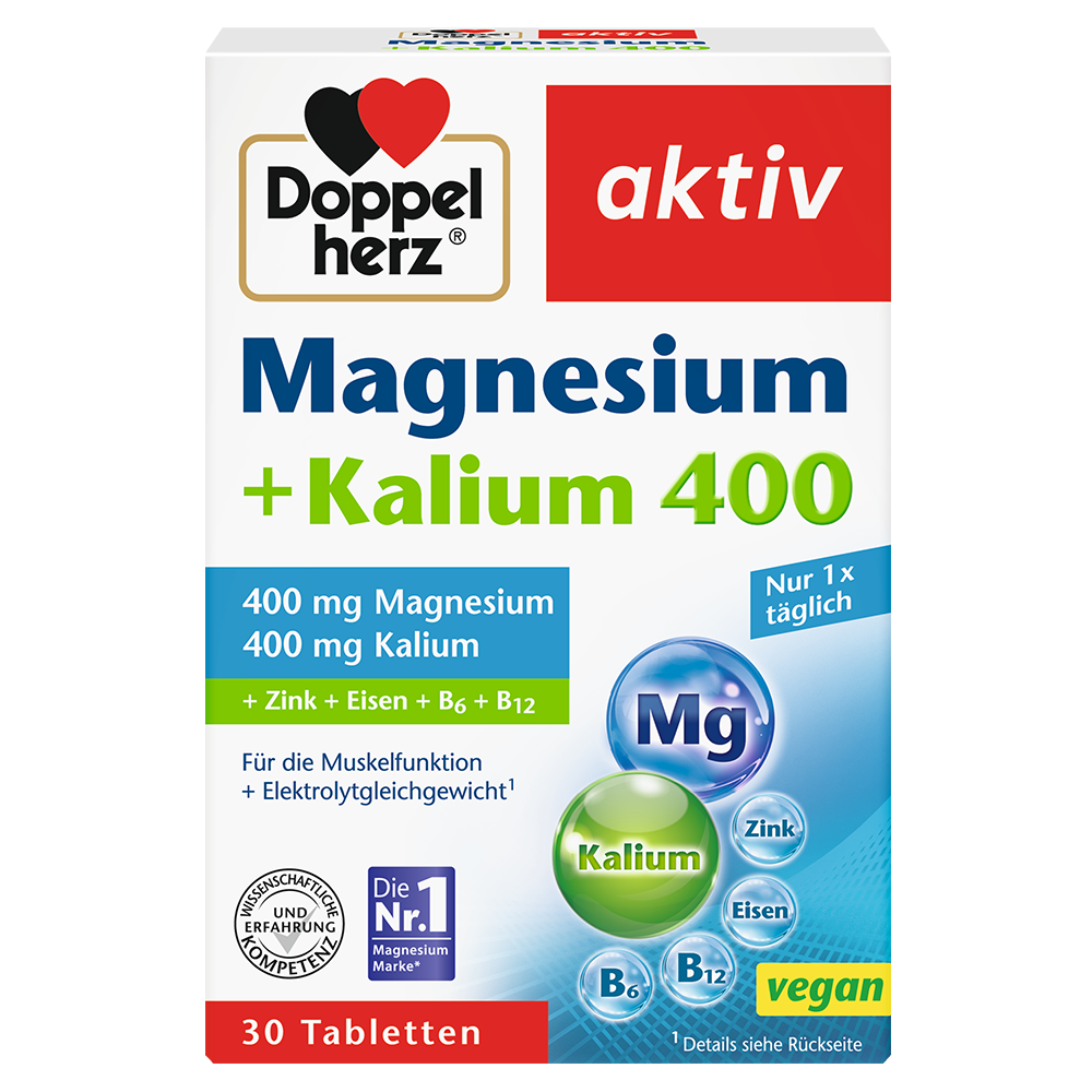 Bild: DOPPELHERZ Magnesium + Kalium 400 