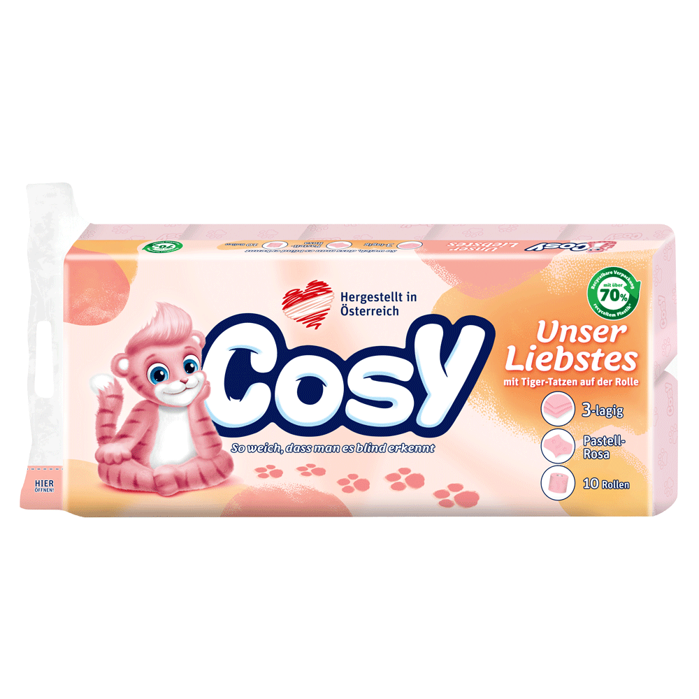 Bild: Cosy Toilettenpapier mit Tiger-Tatzen 
