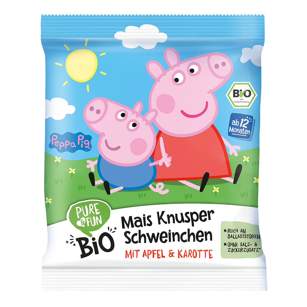 Bild: Pure & Fun Mais Knusper Schweinchen Peppa 