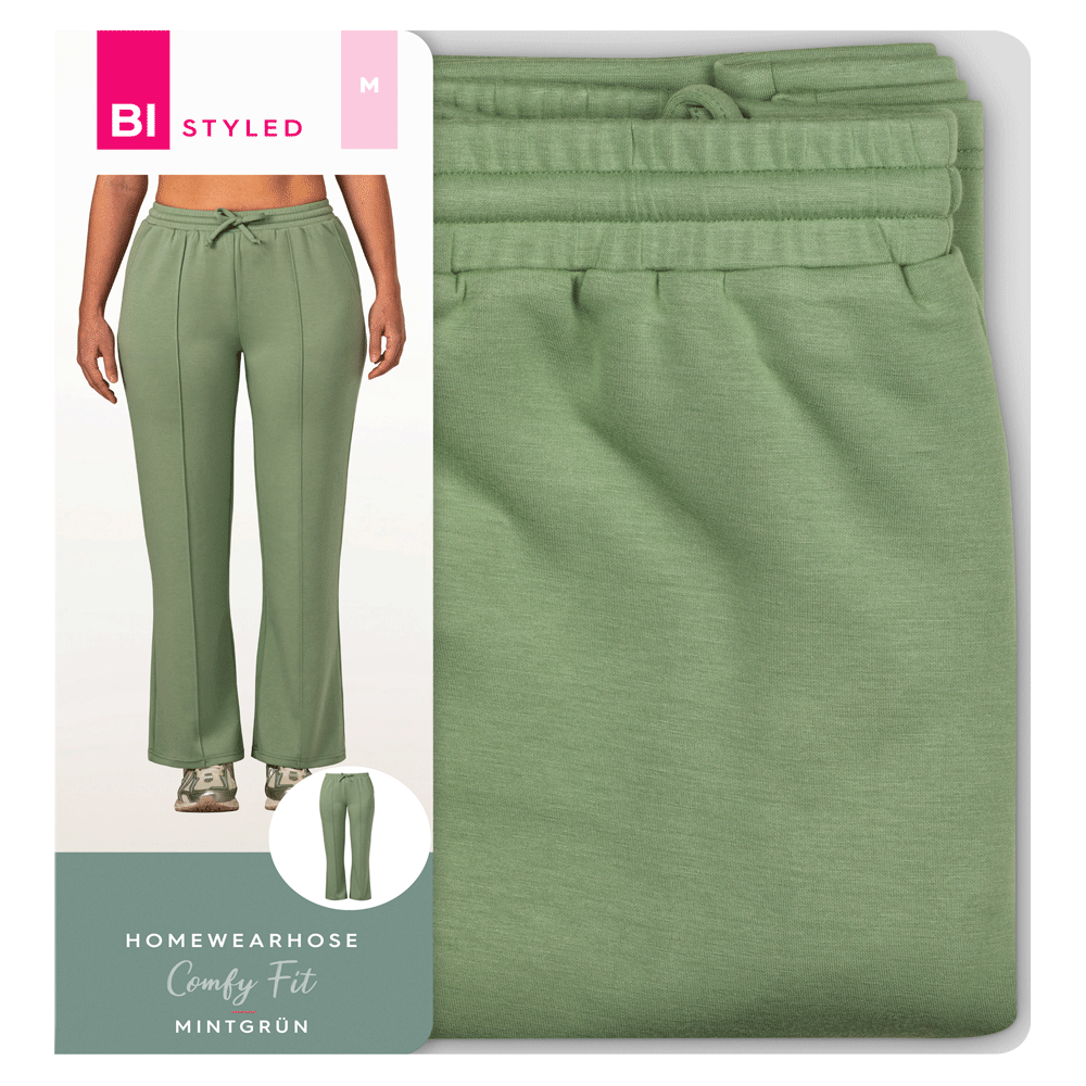 Bild: BI STYLED Homewearhose Comfy Fit Mintgrün M 