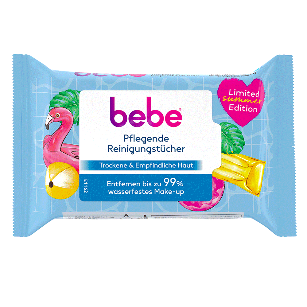 Bild: bebe Pflegende Reinigungstücher Miniformat 