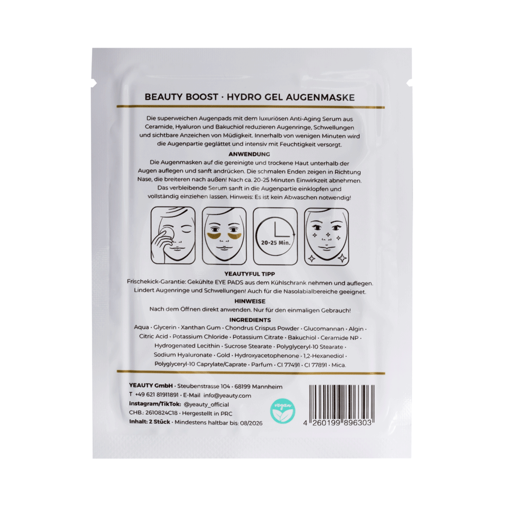 Bild: YEAUTY Augenpads Beauty Boost