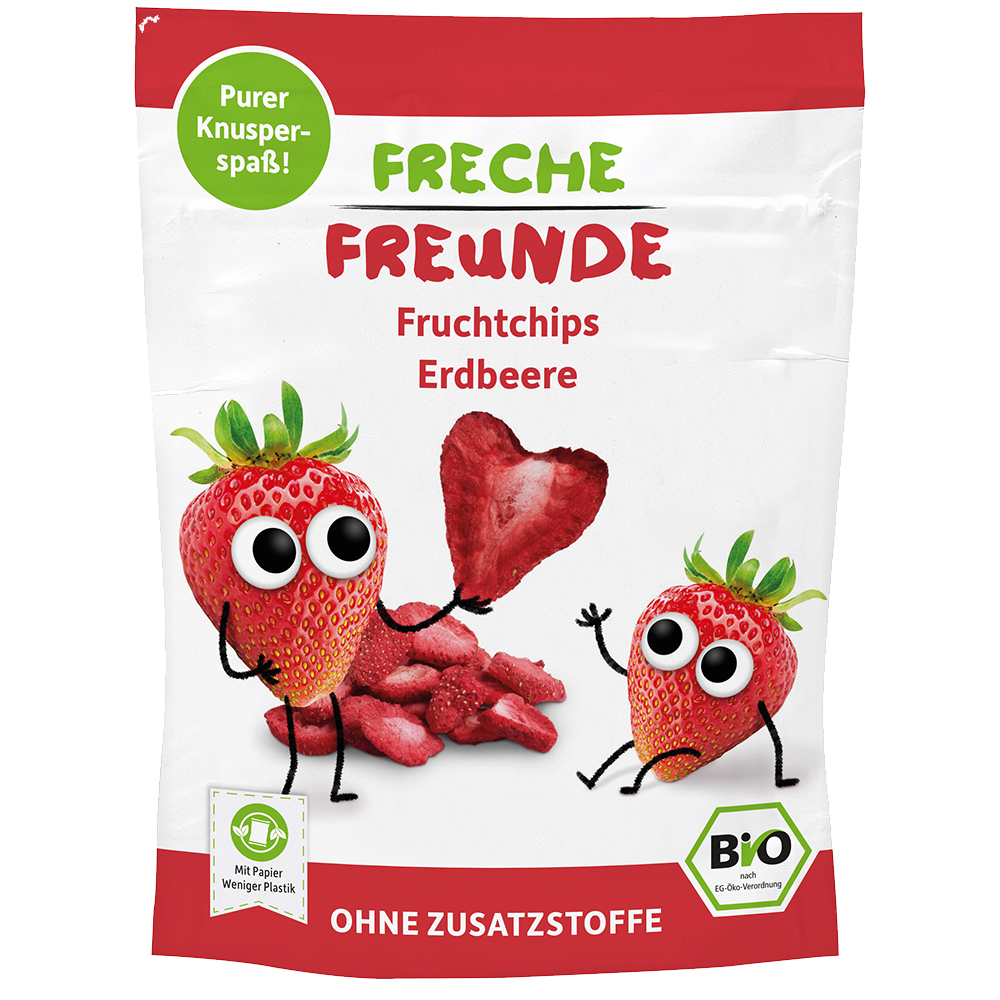 Bild: Freche Freunde Fruchtchips Erdbeere