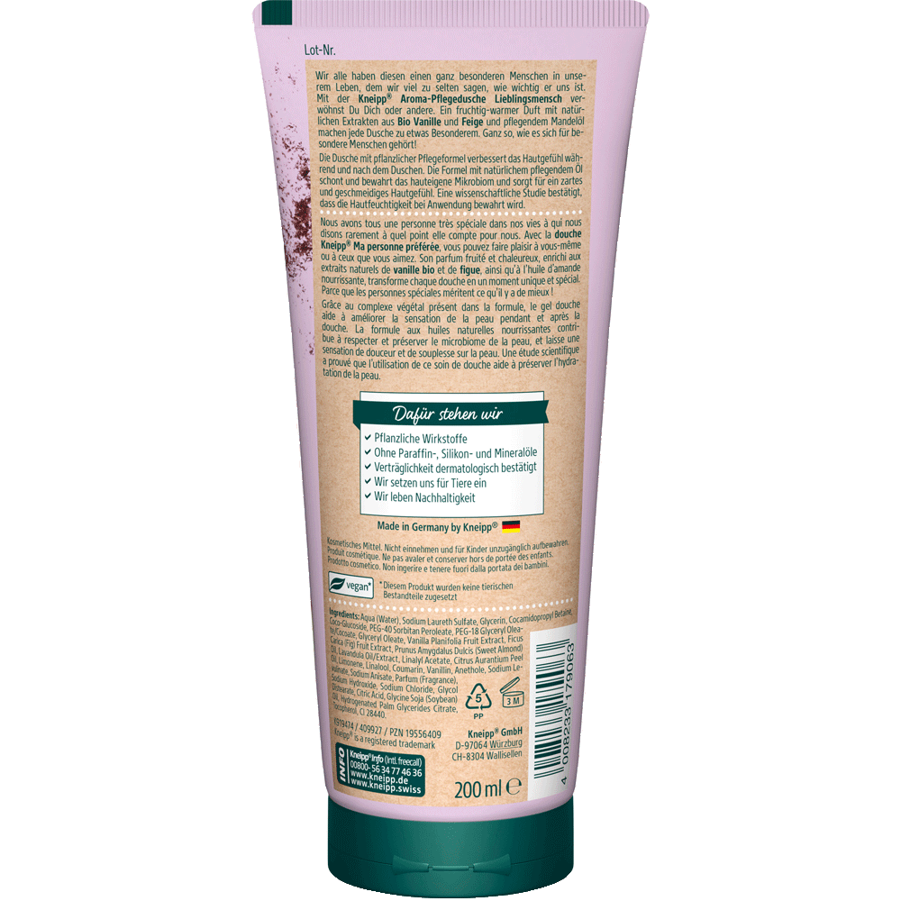 Bild: Kneipp Aroma-Pflegedusche Lieblingsmensch