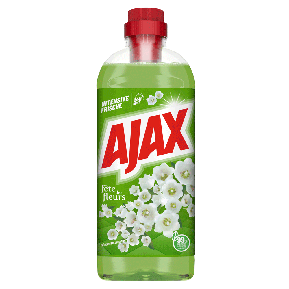 Bild: Ajax Fête des Fleurs Frühlingsblumenduft Allzweckreiniger 1L