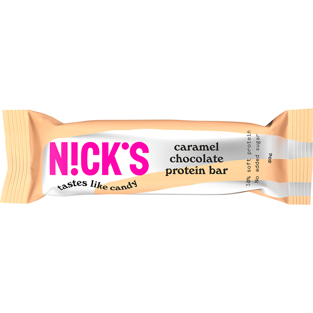 Bild: NICK's Proteinriegel Karamell Schokolade