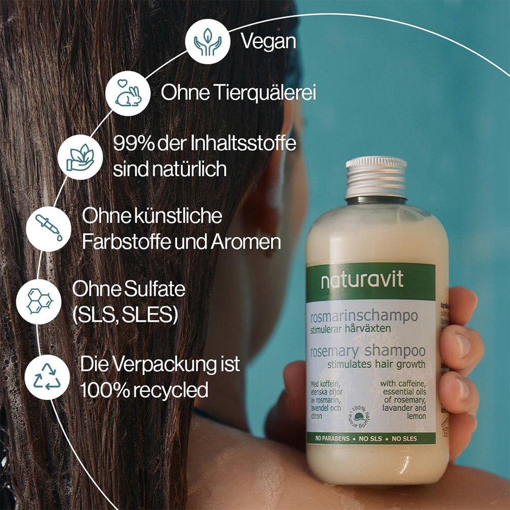 Bild: Naturavit Rosmarin Shampoo