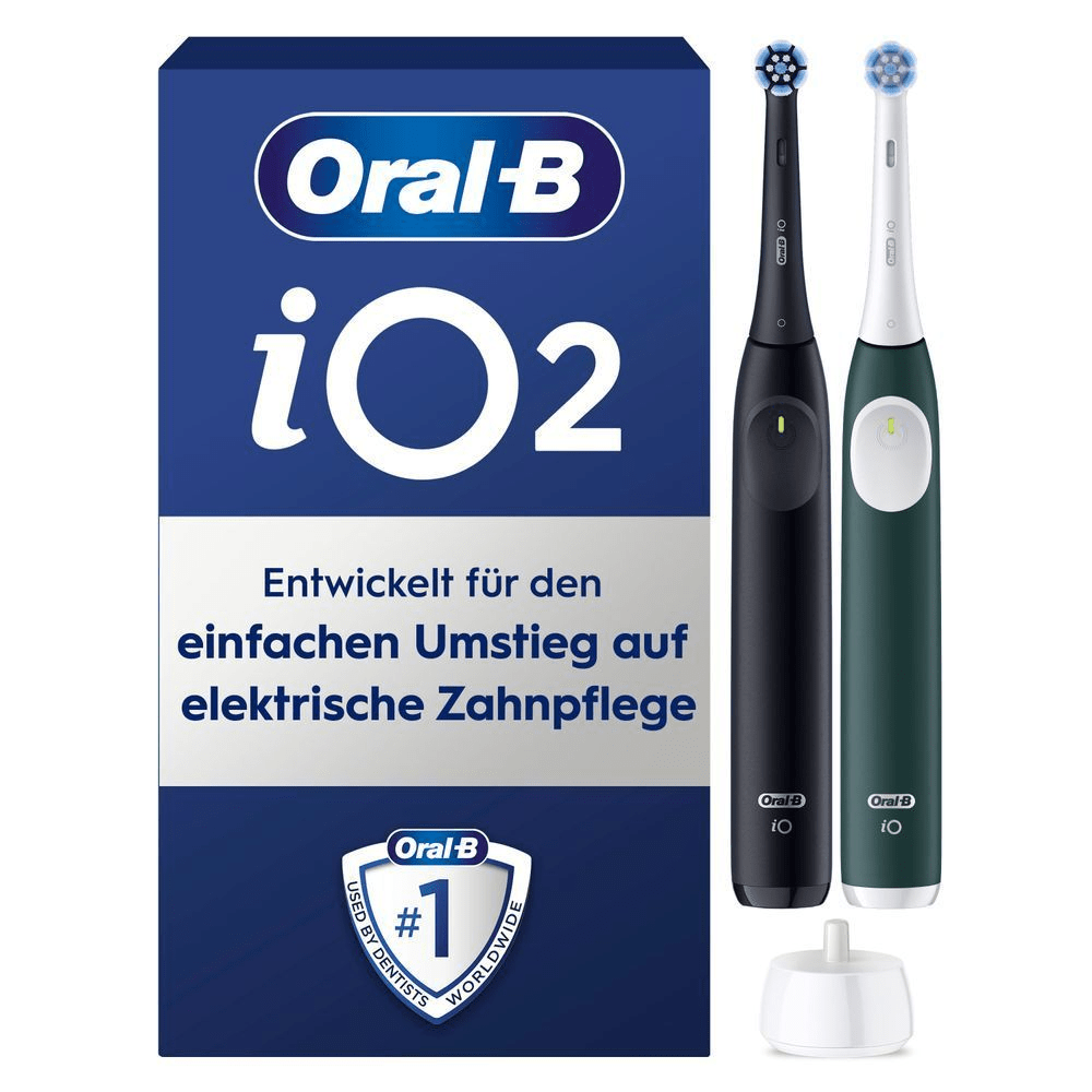Bild: Oral-B iO Series 2 Elektrische Zahnbürste, Night Black / Forest Green