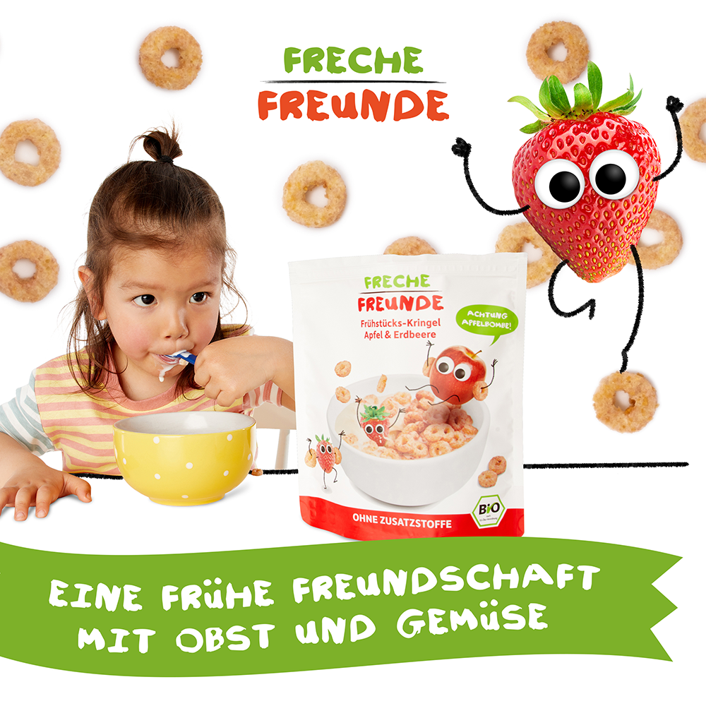 Bild: Freche Freunde Frühstücks-Kringel Apfel-Erdbeere