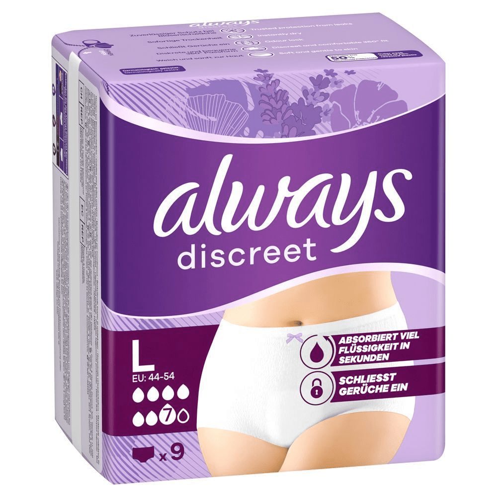 Bild: always Discreet Inkontinenz-Höschen