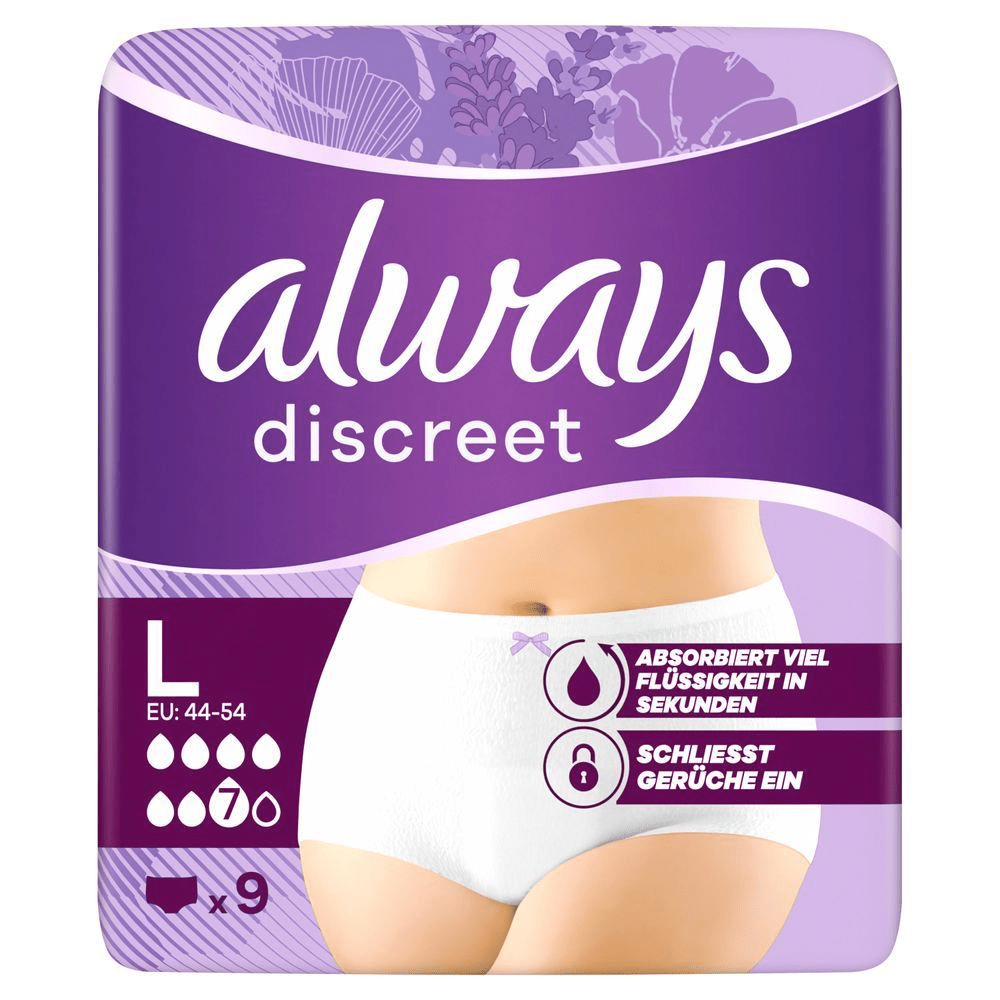 Bild: always Discreet Inkontinenz-Höschen