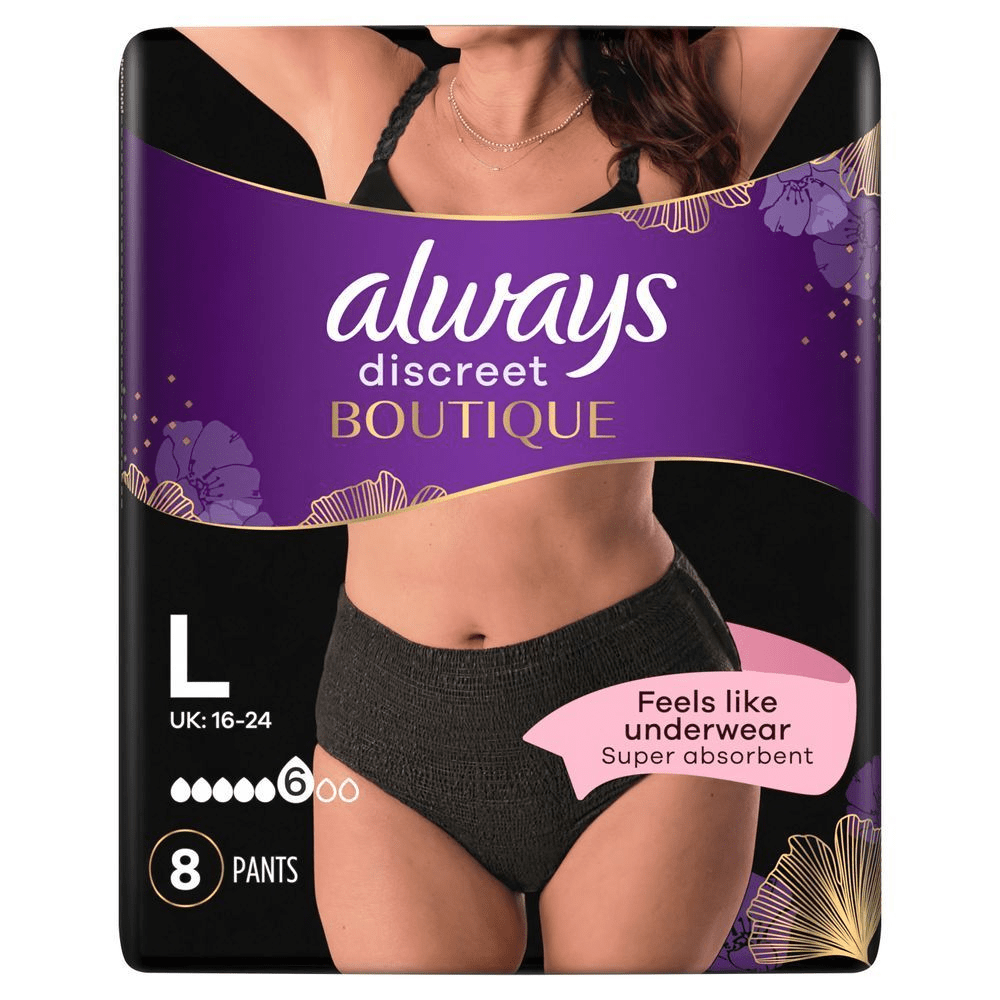 Bild: always Discreet Schwarze Höschen Bei Blasenschwäche