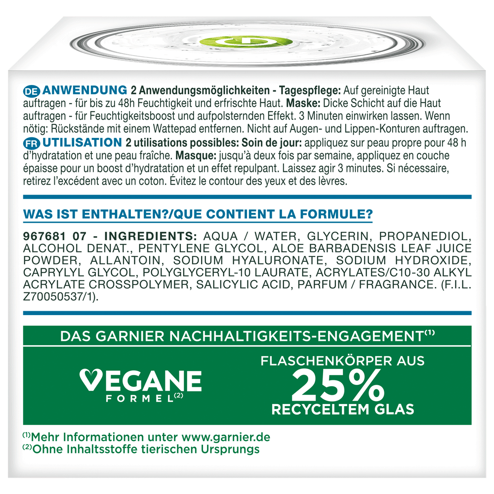 Bild: GARNIER Hyaluron Barrier Repair Gel-Creme