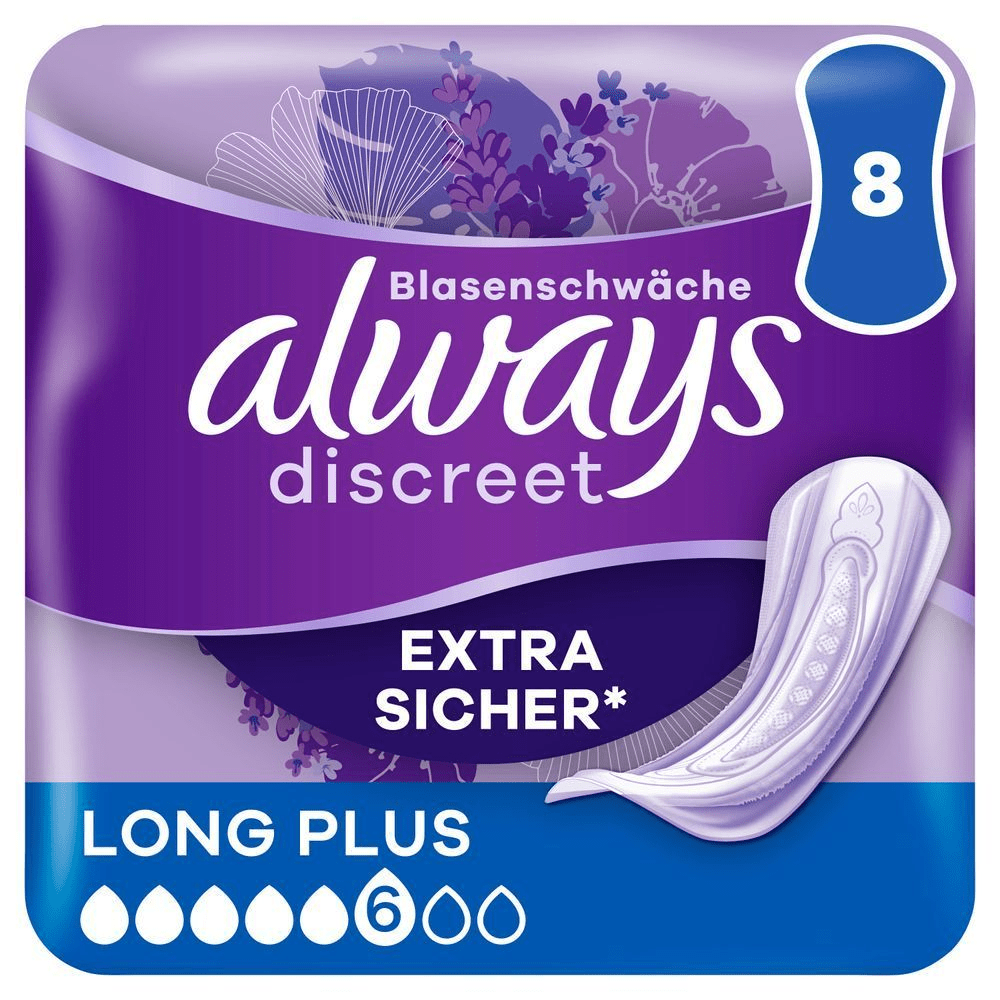 Bild: always Discreet Inkontinenzeinlagen Long Plus
