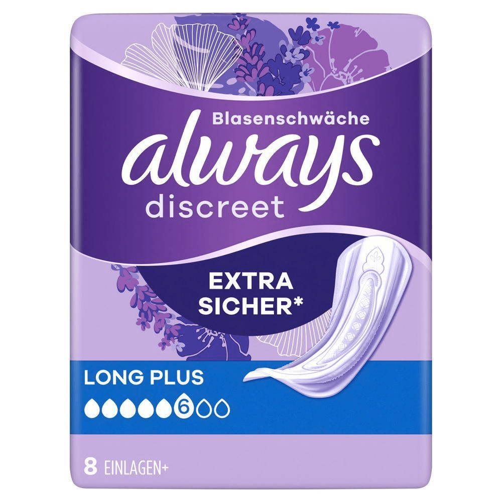 Bild: always Discreet Inkontinenzeinlagen Long Plus