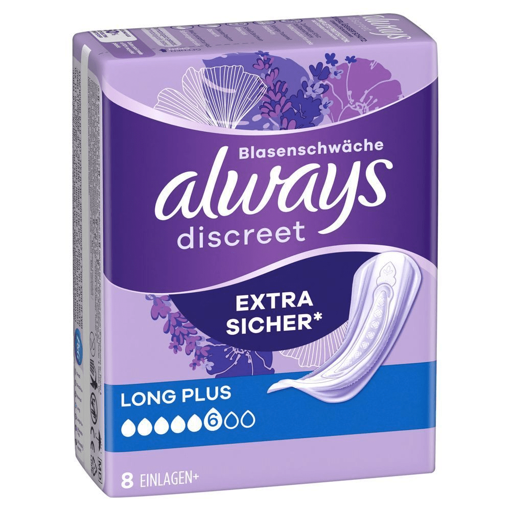 Bild: always Discreet Inkontinenzeinlagen Long Plus