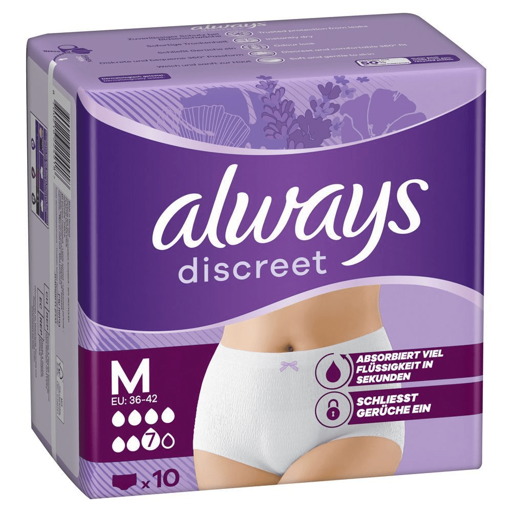 Bild: always Discreet Inkontinenz-Höschen