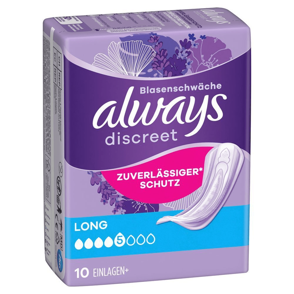 Bild: always Discreet Inkontinenzeinlagen Long