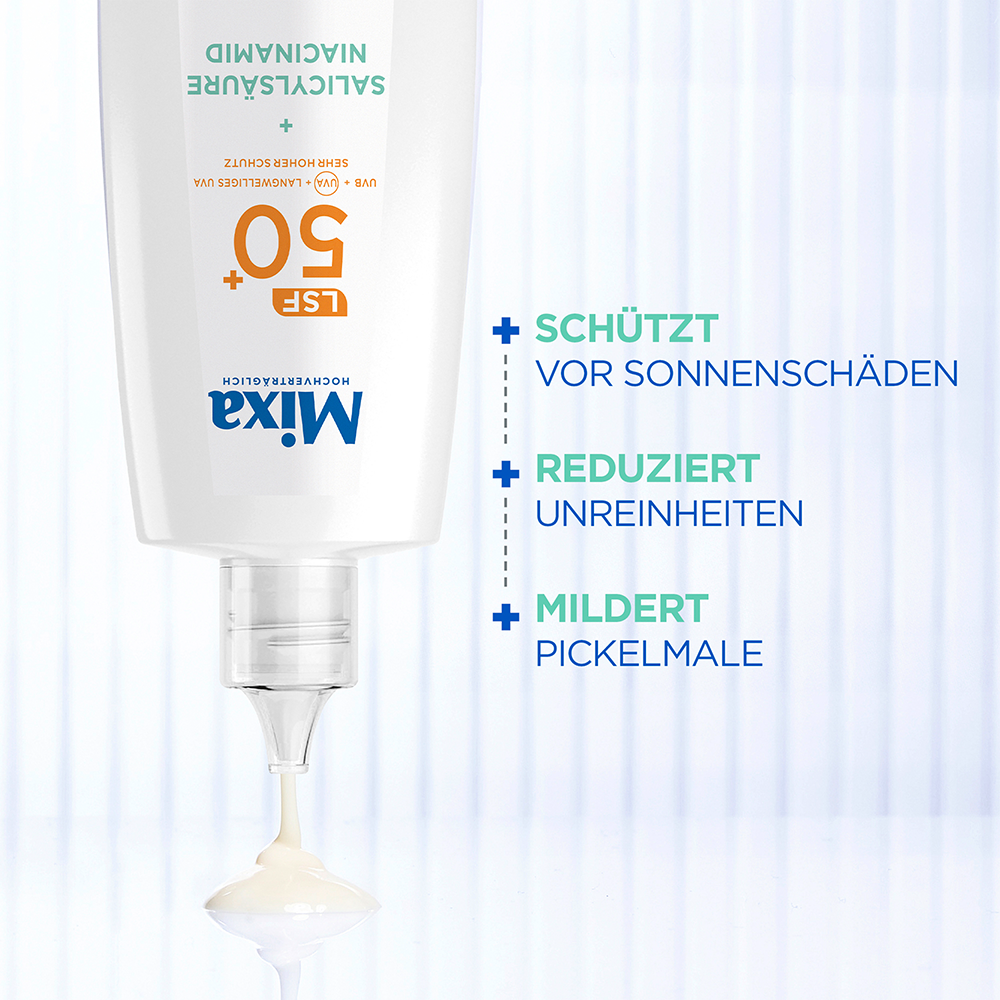 Bild: Mixa Tägliches UV-Fluid LSF50+ Anti-Unreinheiten
