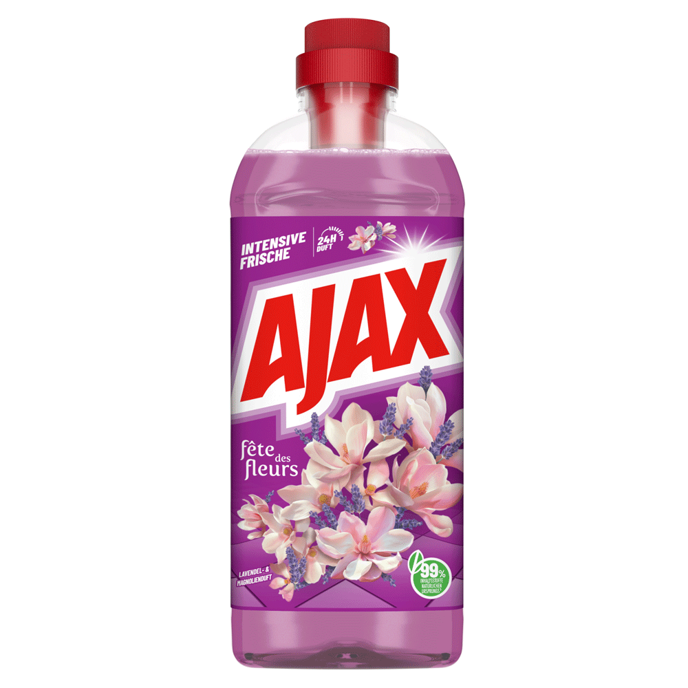 Bild: Ajax Fête des Fleurs Lavendel- & Magnolienduft Allzweckreiniger 1L 