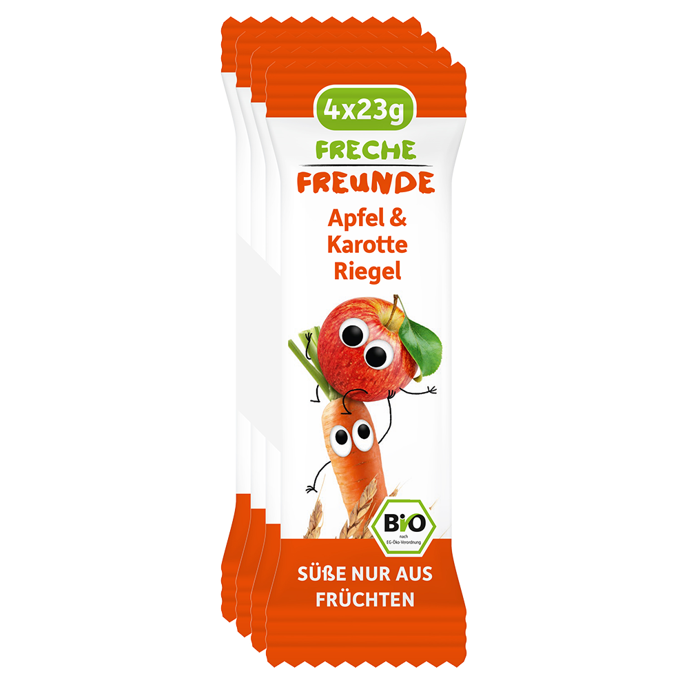 Bild: Freche Freunde Getreideriegel Apfel & Karotte 