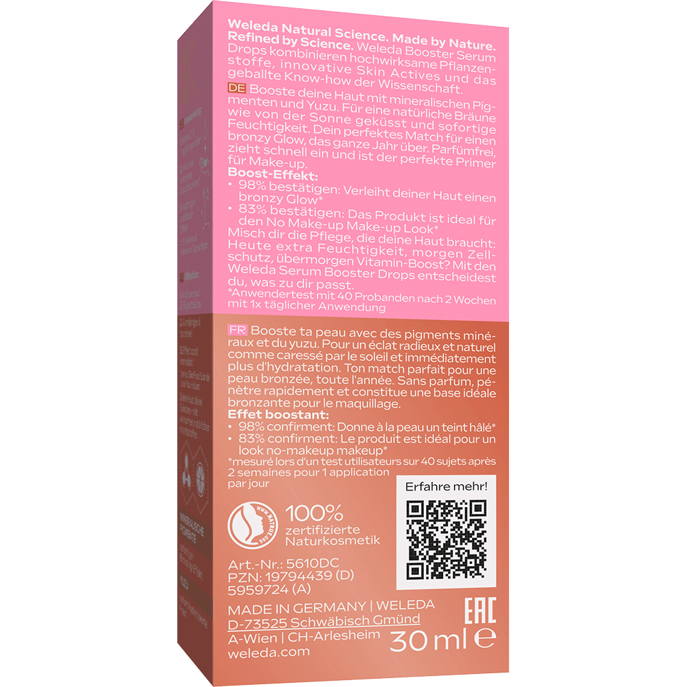 Bild: WELEDA Sunkissed Bronzing Serum Drops 