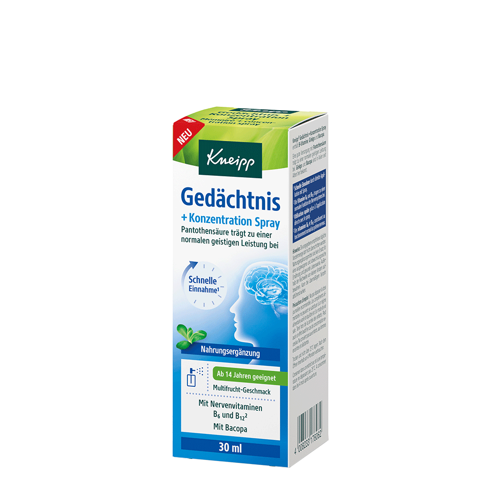 Bild: Kneipp Gedächtnis und Konzentration Spray