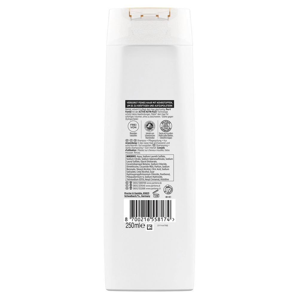 Bild: PANTENE PRO-V Volumen Pur 3-In-1 Shampoo + Pflegespülung + Intensivpflege 