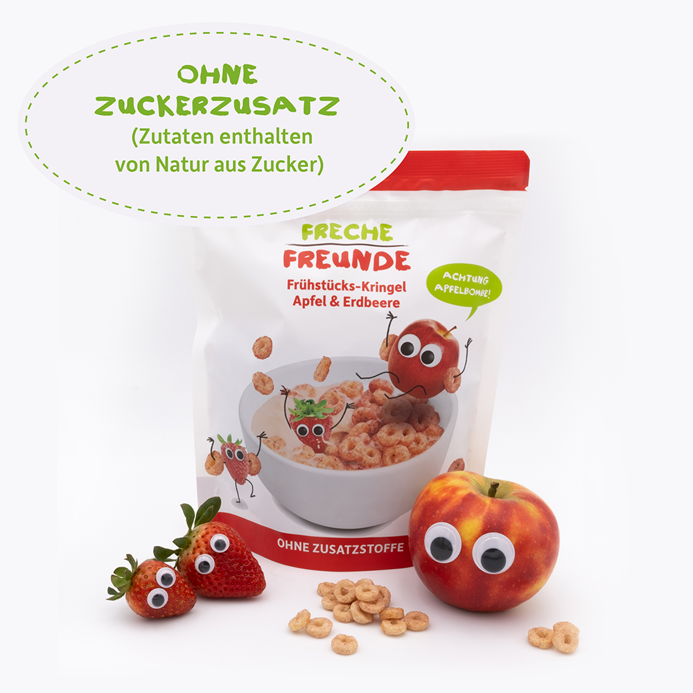 Bild: Freche Freunde Frühstücks-Kringel Apfel-Erdbeere
