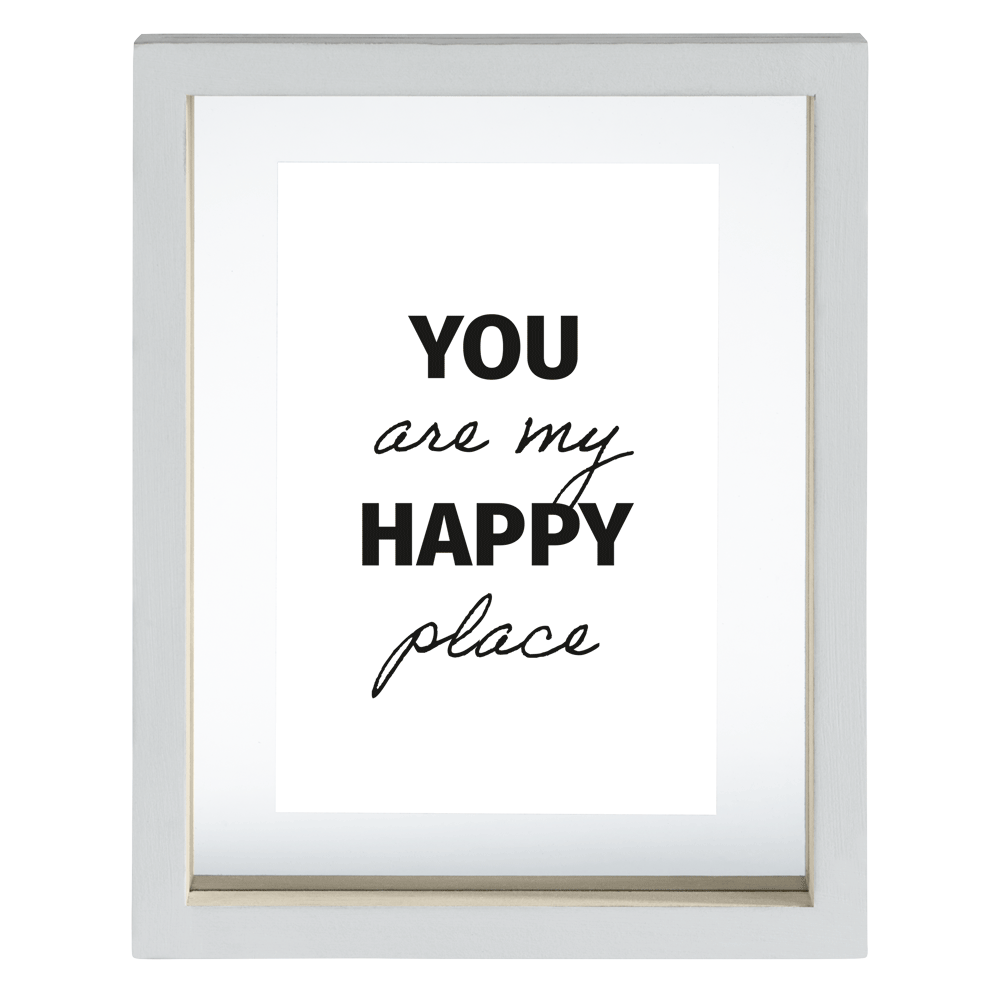 Bild: Hama Porträtrahmen 'Happy' Weiß 10x15cm 